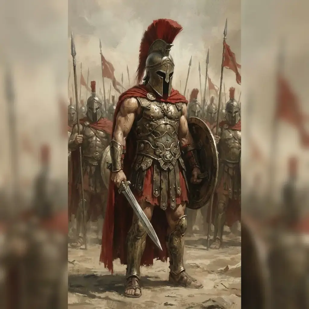 Римский воин вышел на битву